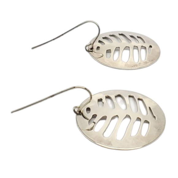 Robert Lee Morris Sterling Silver Modern Round Disc Earrings #17546 - Picture 4 of 9